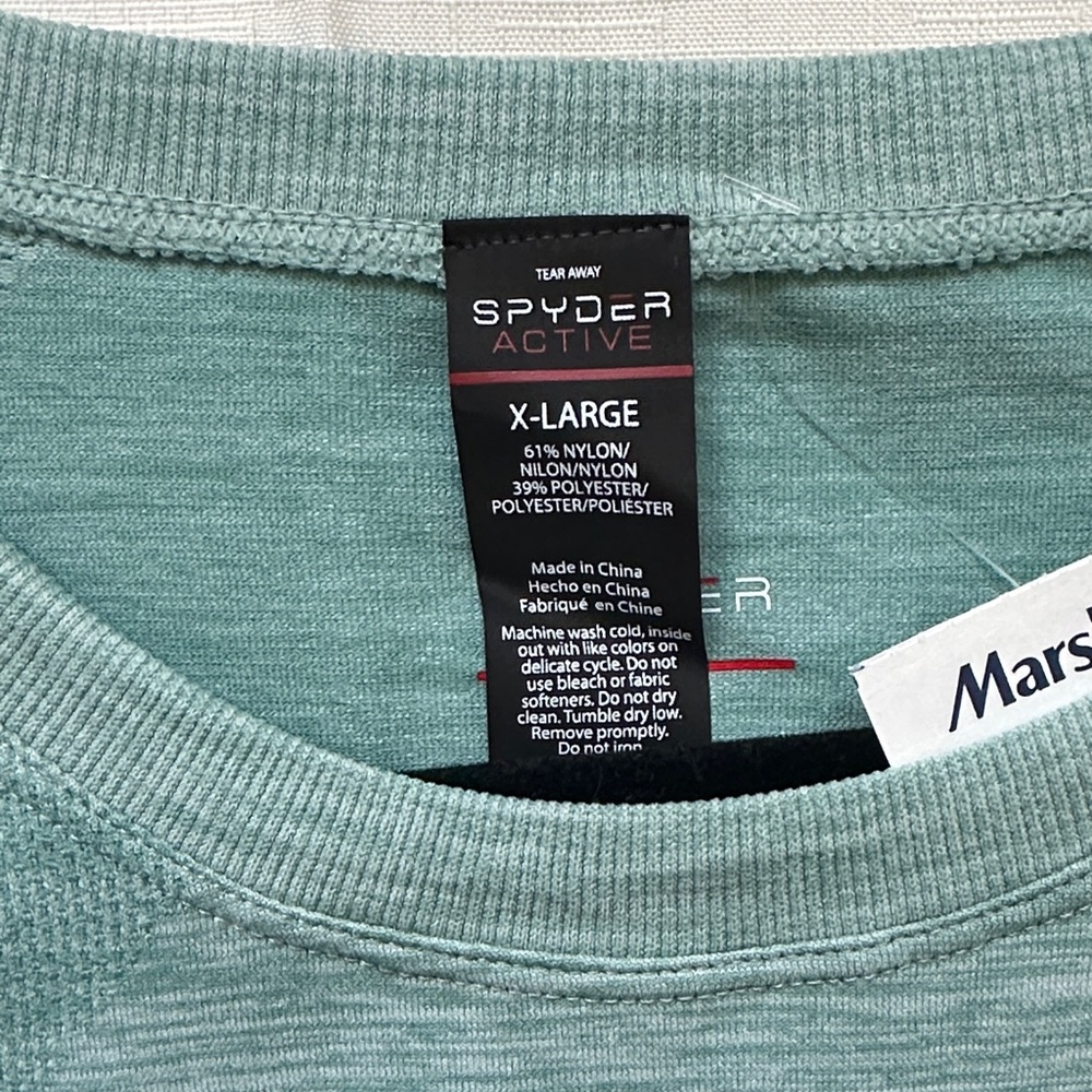 Spyder Active Teal Long Sleeve Tee - Picture 2 of 6